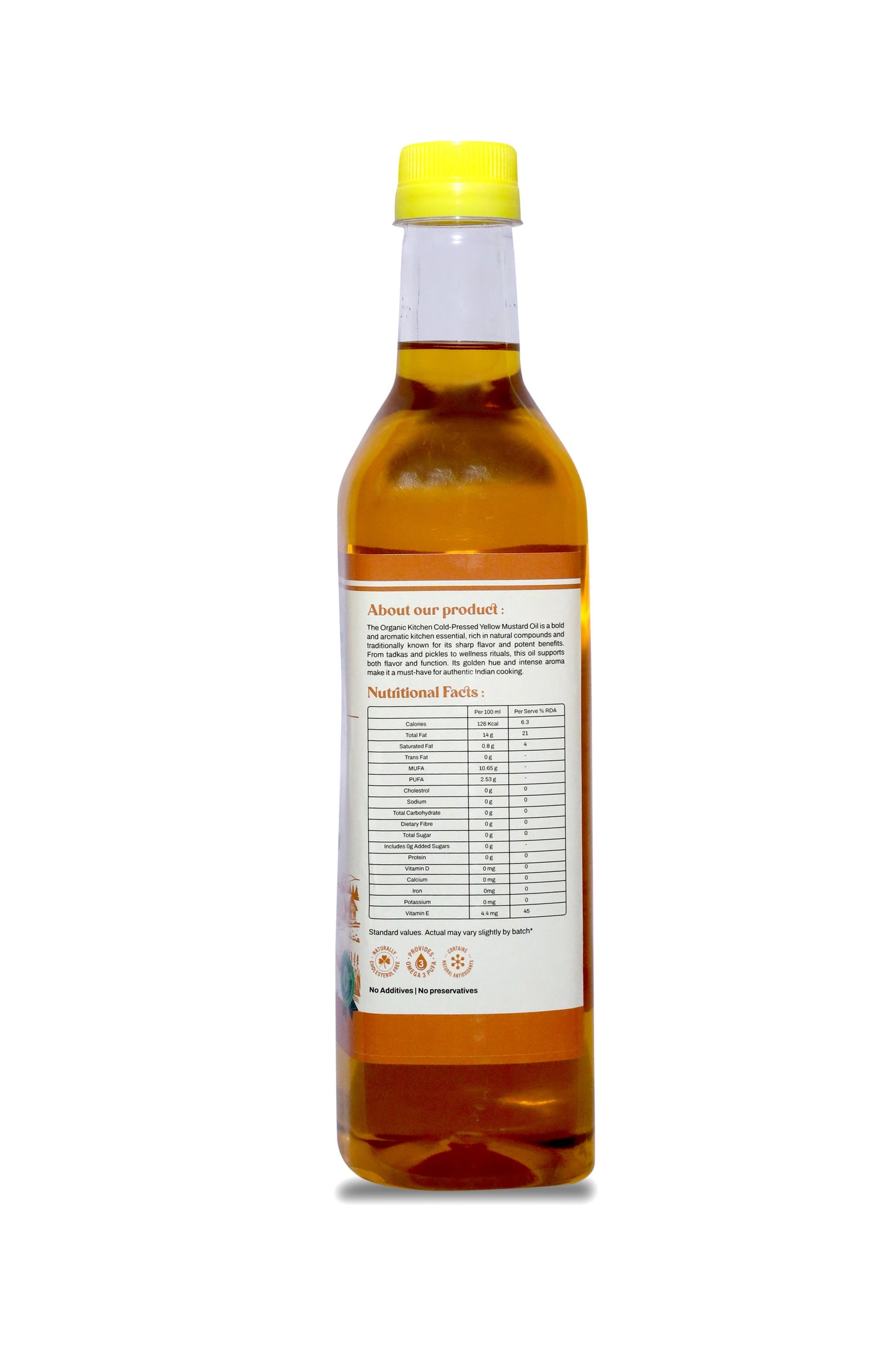 Cold Pressed Yellow Mustard Oil